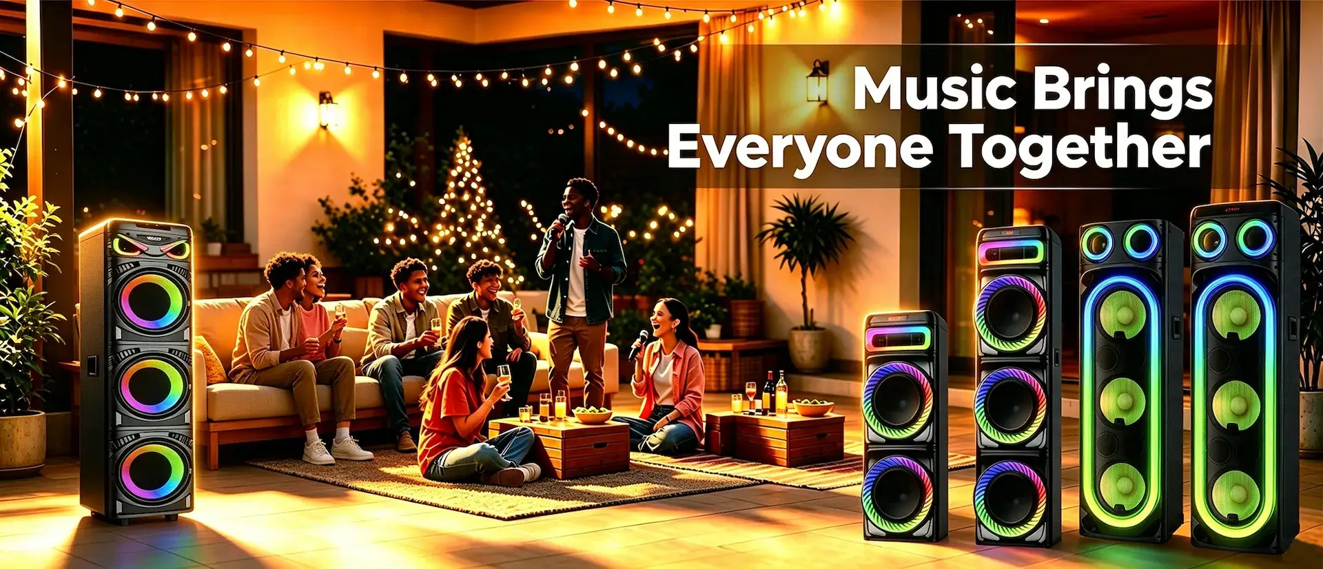 3 MinYi Audio speaker product display