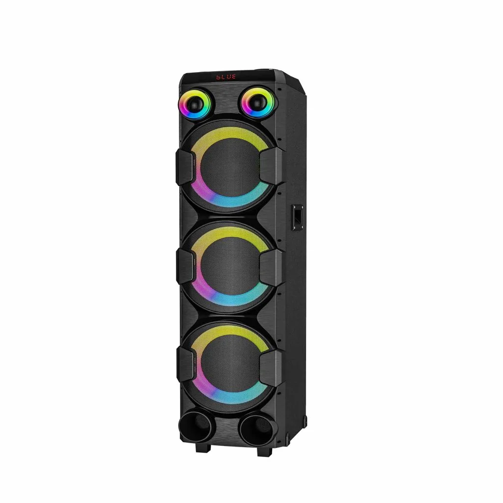 RM-938 triple 8 inch wooden tower speaker