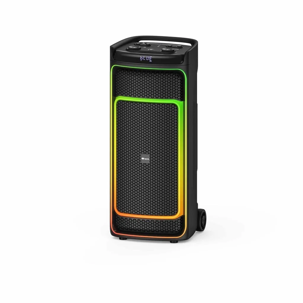 RM306 dual 8 or 10 inch LED party speaker tower with RGB edge lighting - view product details